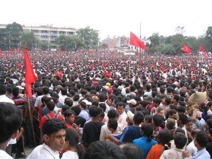 Images from Maoist Mass Meeting in Kathmandu